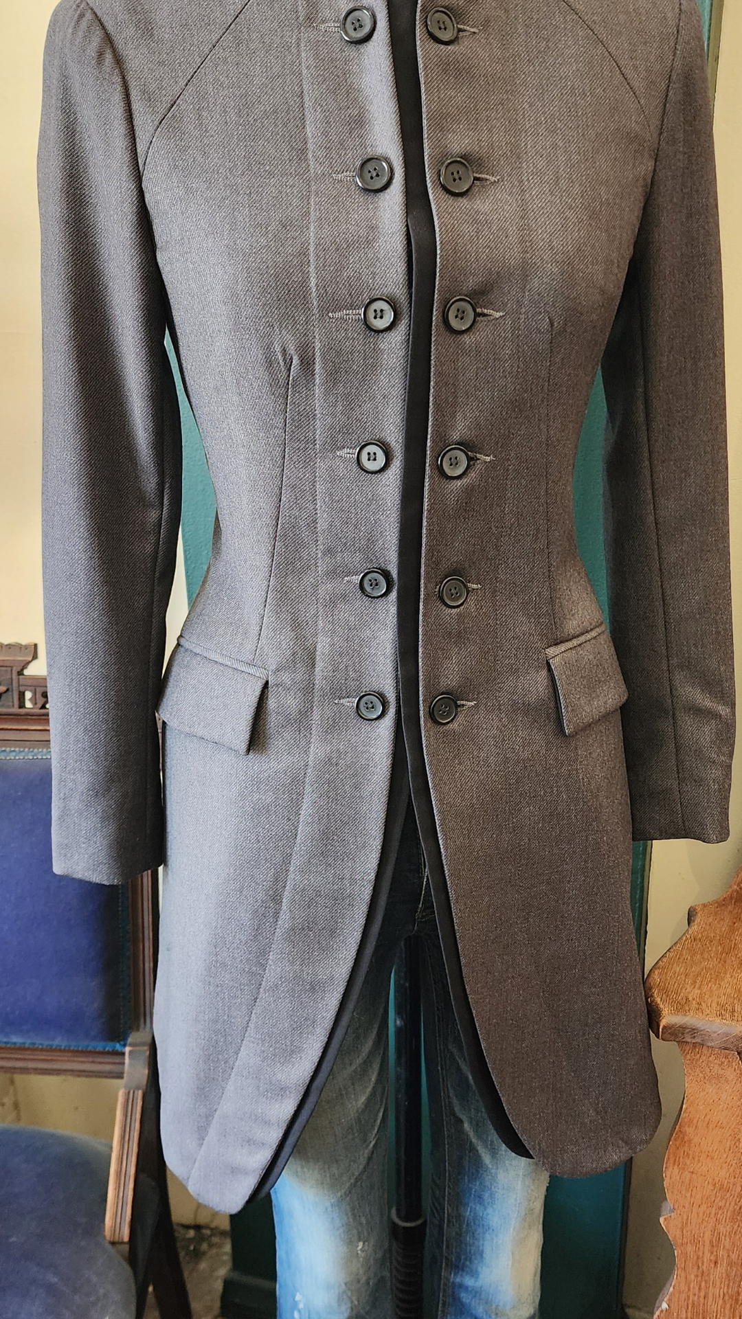 Women's Military Coat - Olive
