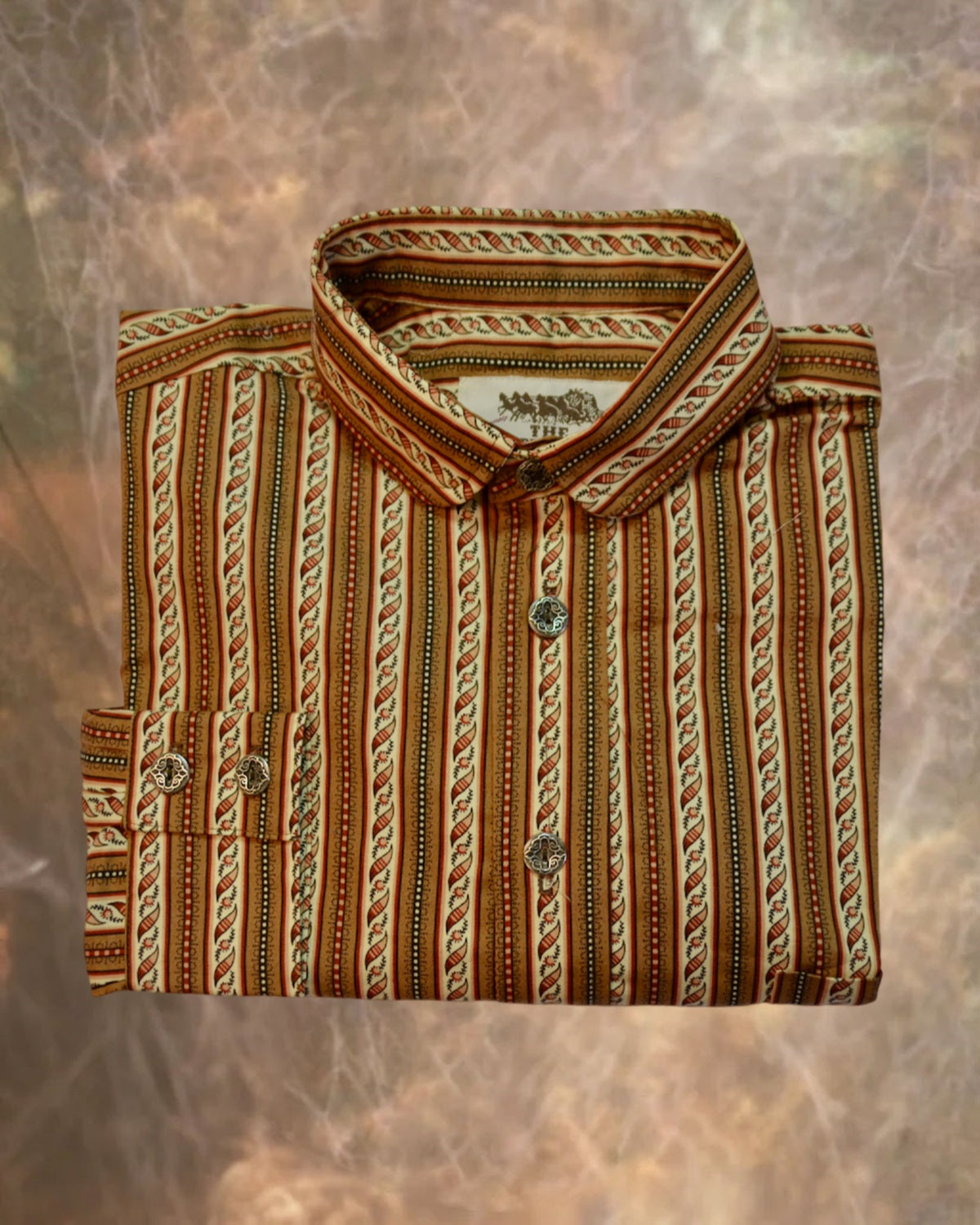 Tan with Twisted Stripe - Men's Dakota Shirt