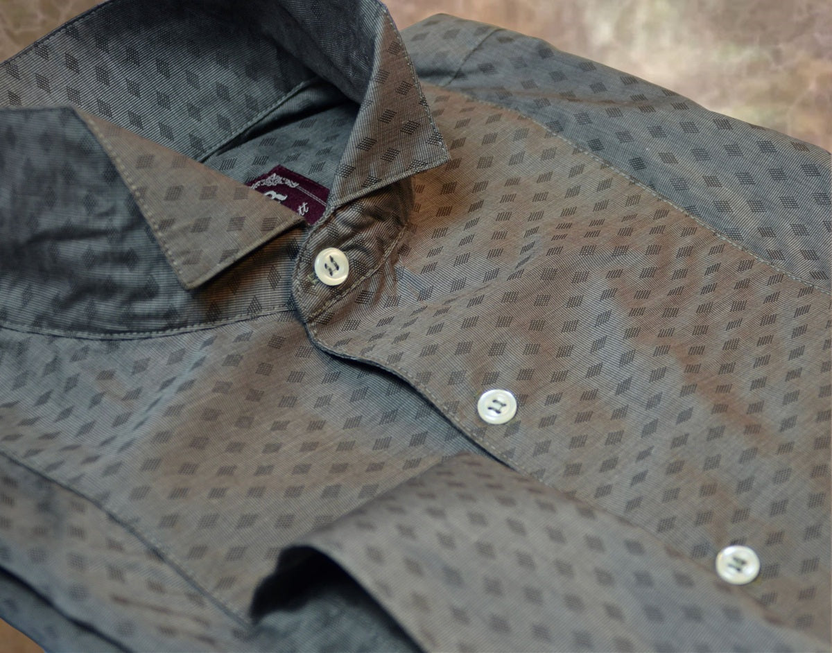 Taupe Diamond Men's Tuxedo Shirt