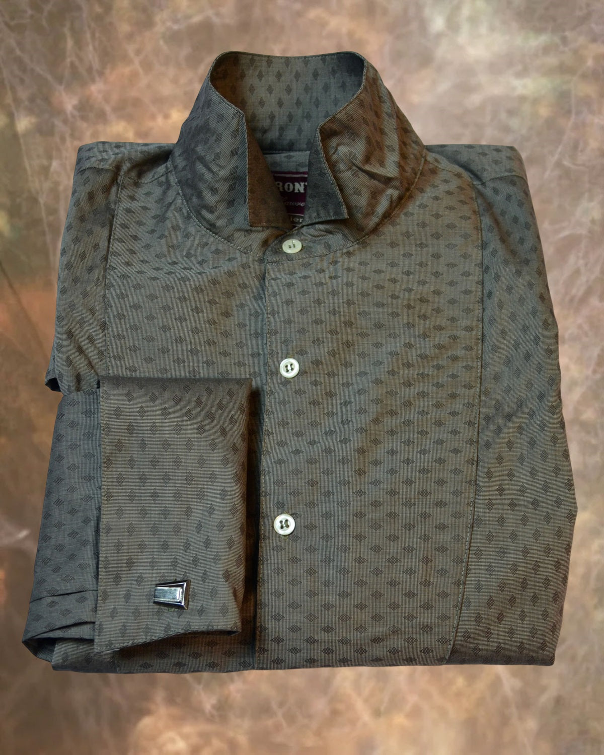 Taupe Diamond Men's Tuxedo Shirt