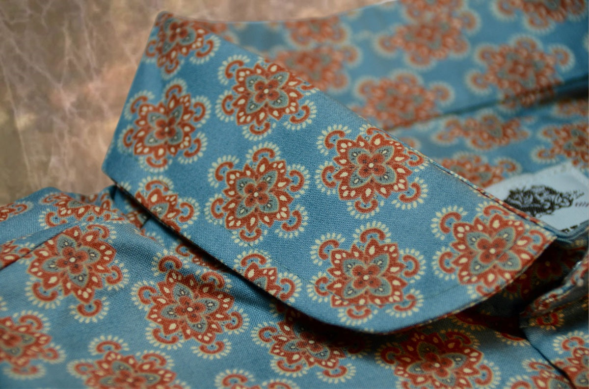 Red and Blue Starburst Men's Dakota Shirt