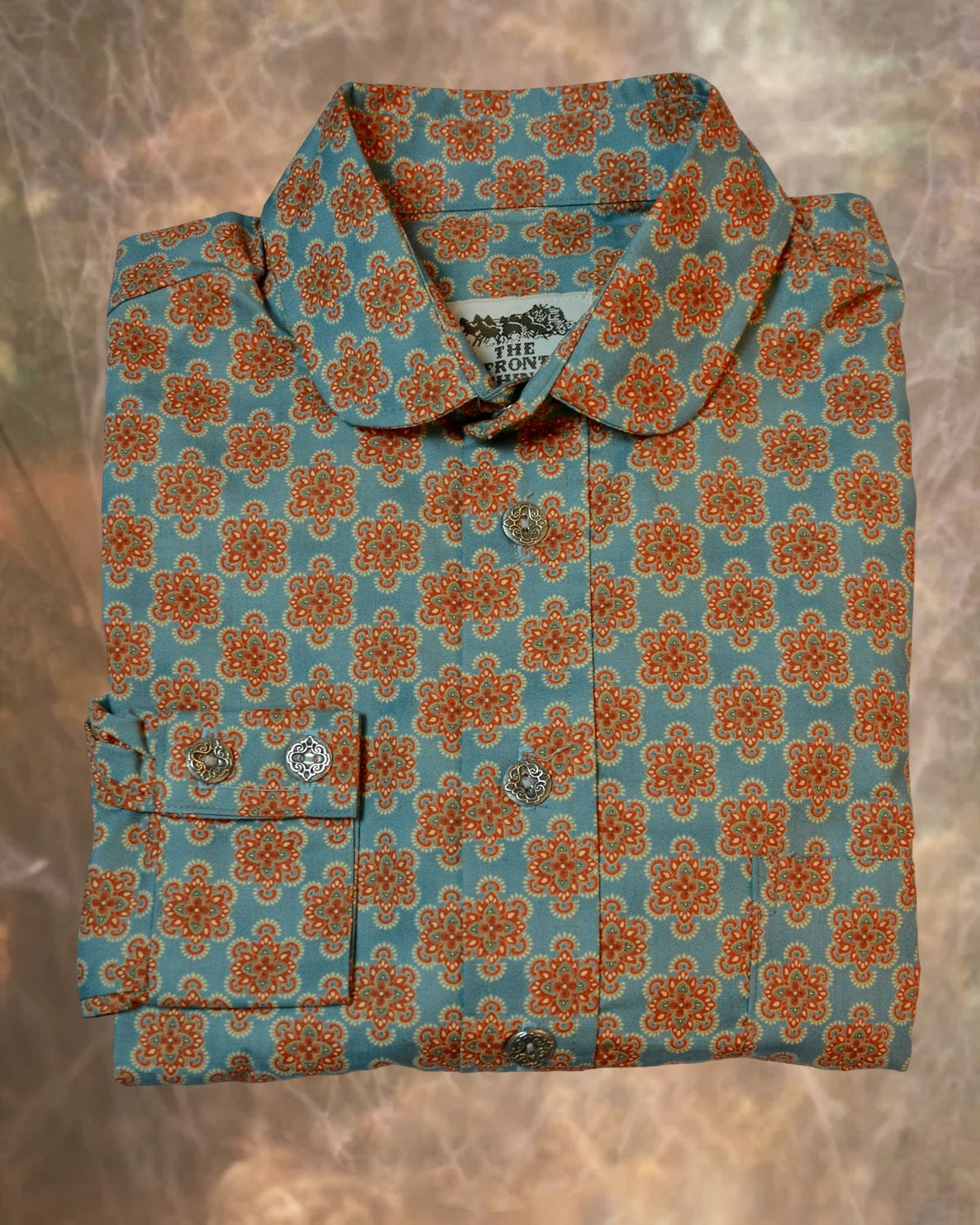 Red and Blue Starburst Men's Dakota Shirt