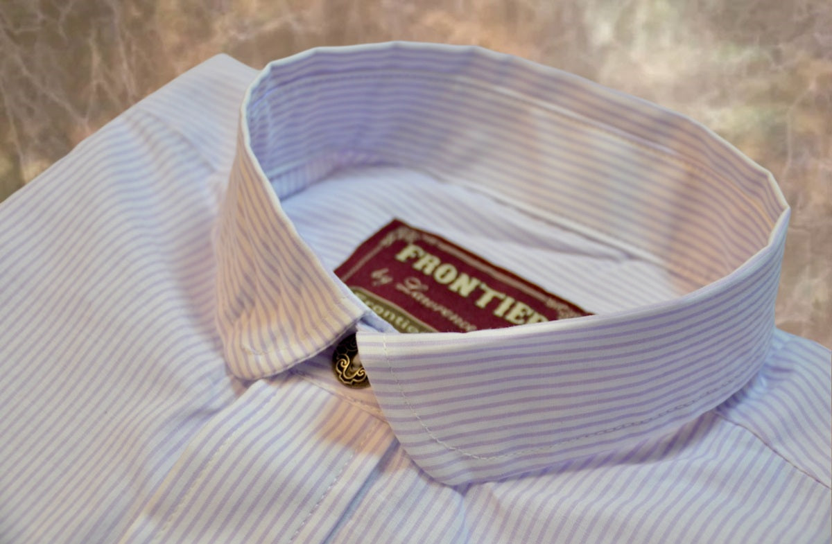 Purple and White Stripe Men's Dakota Shirt