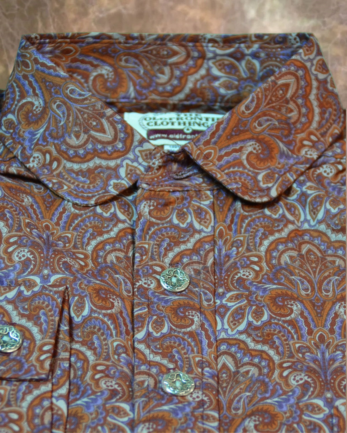 Purple Haze Paisley Men's Victorian Shirt