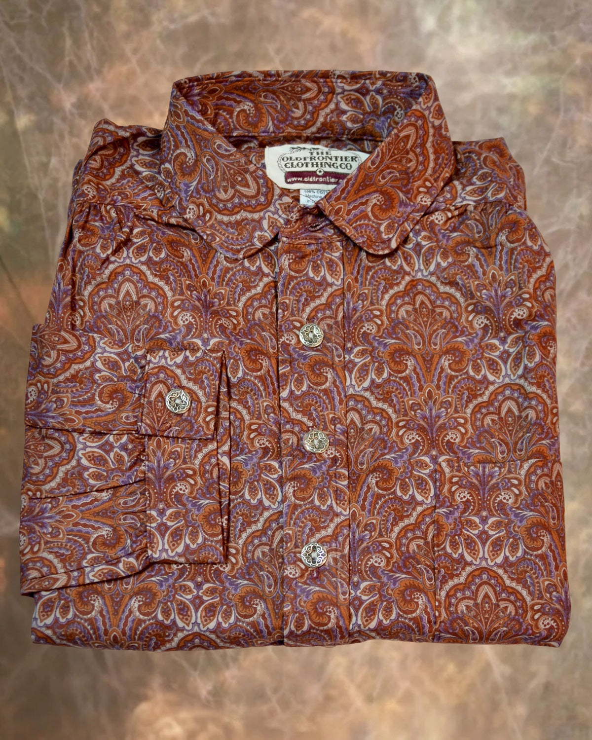 Purple Haze Paisley Men's Victorian Shirt