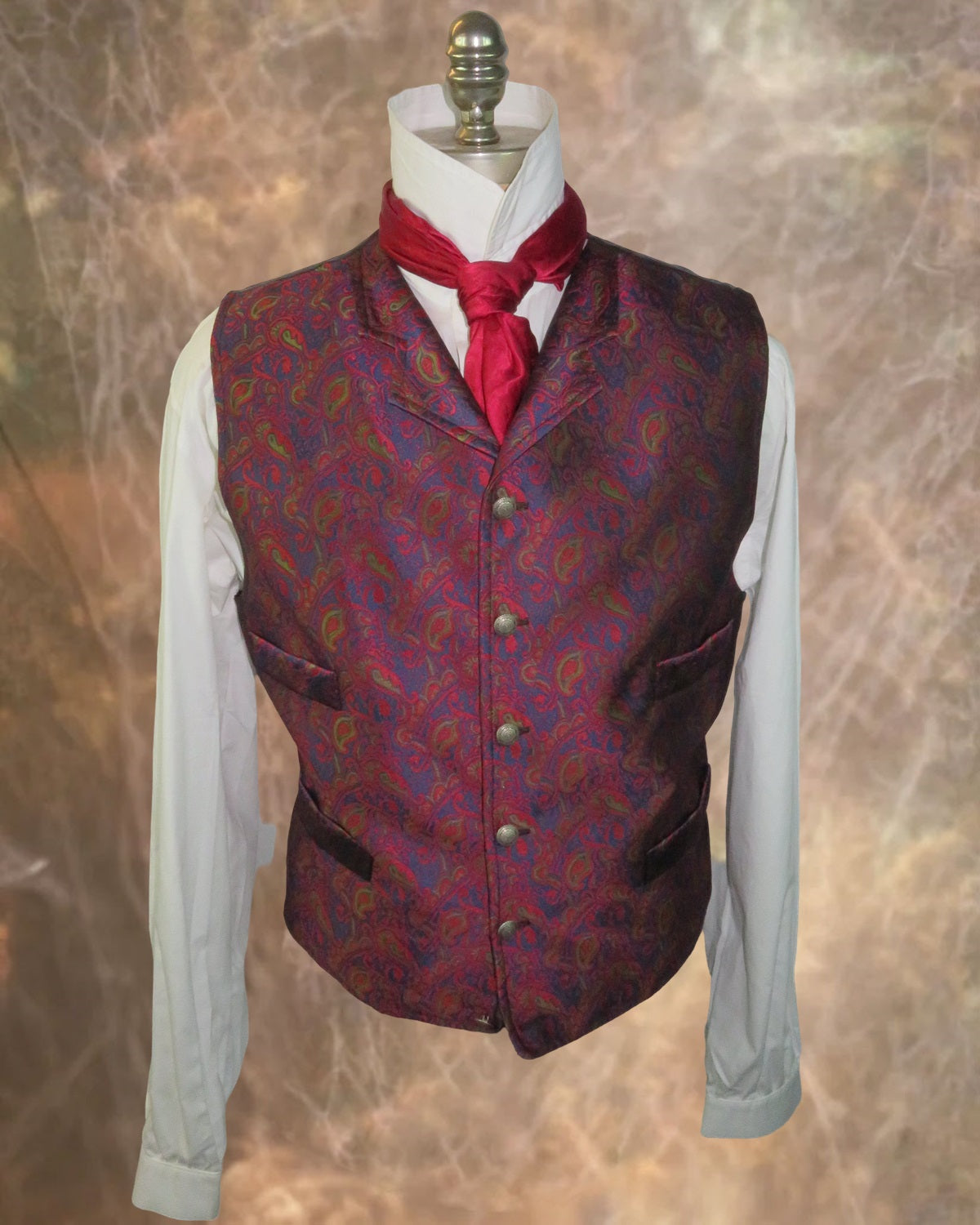 Men's Brocade Vest - Inverse RBG