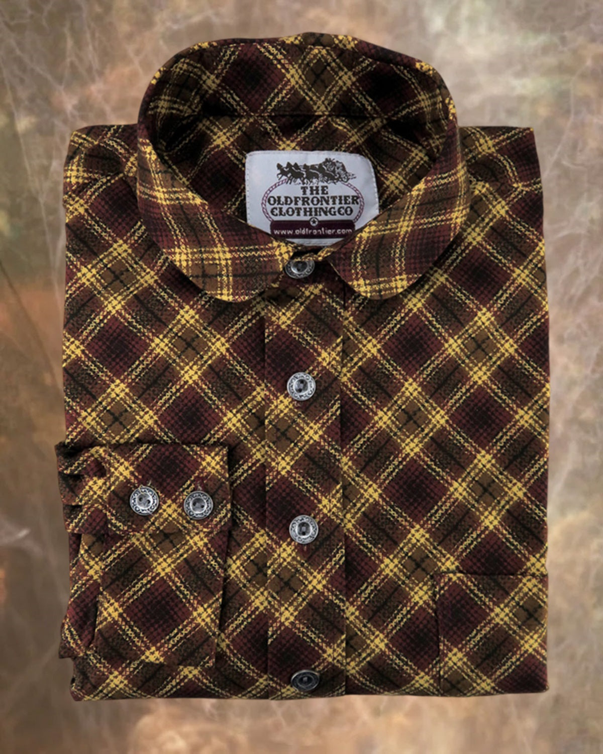 Burnt Orange and Mustard Abstract Plaid Men's Dakota Shirt X-Large Burnt Orange and Mustard Abstract Plaid Men's Dakota Shirt X-Large