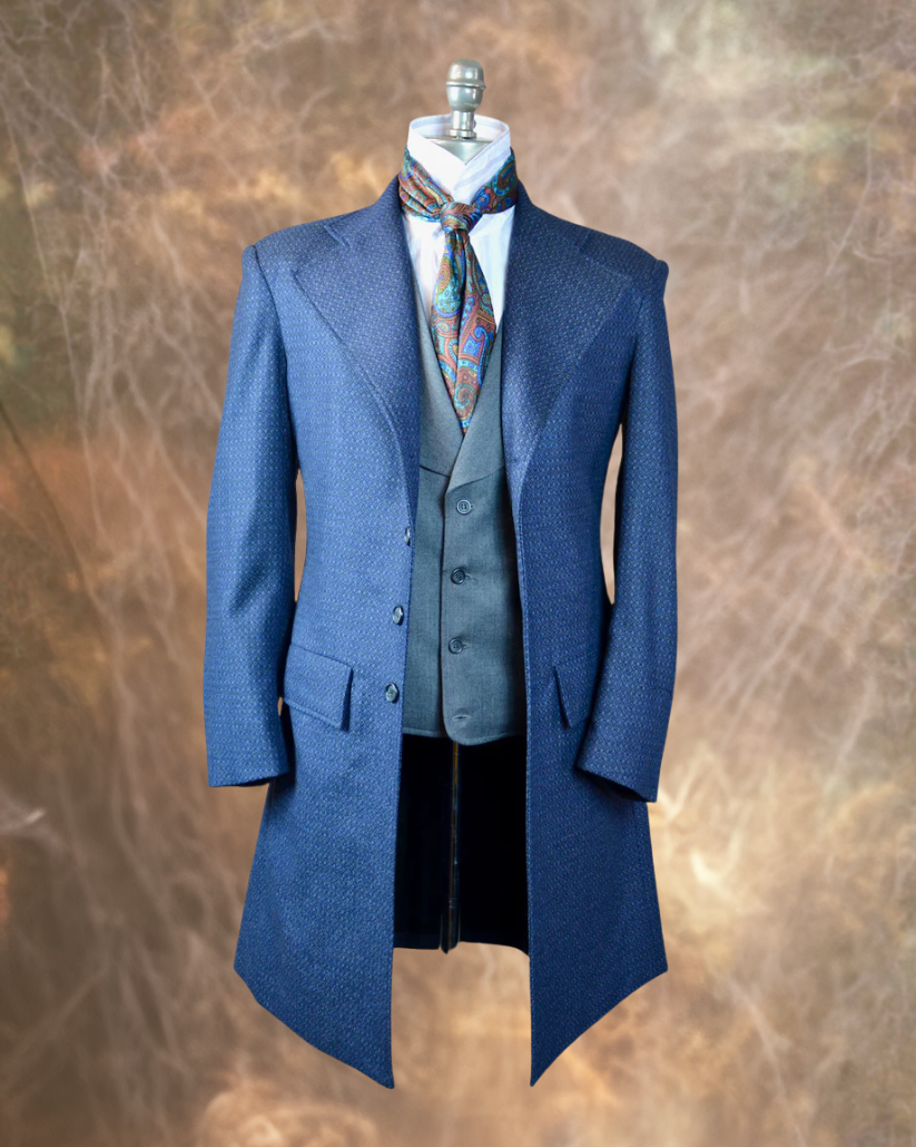 mens wool dress coat Men's Black Wool Overcoat With Faux Fur Collar Luxury Winter Dress Coat Size 38
