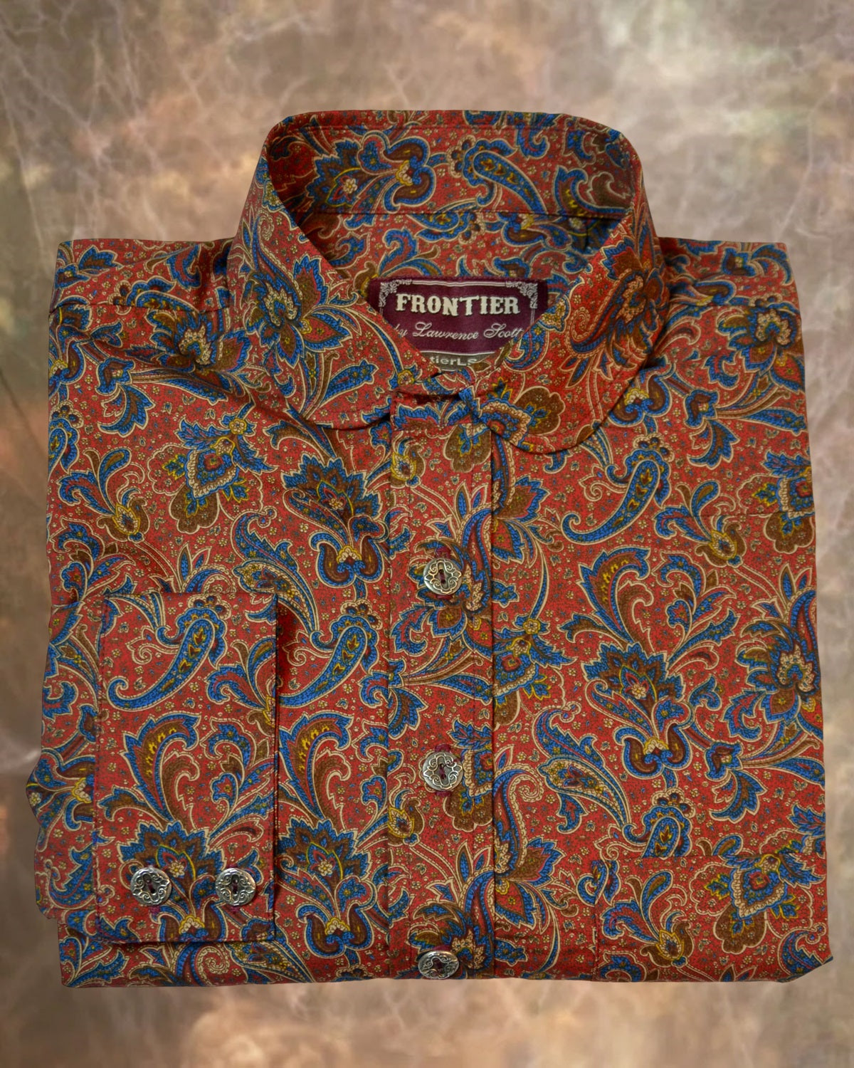 Red and Blue Paisley Men's Dakota Shirt