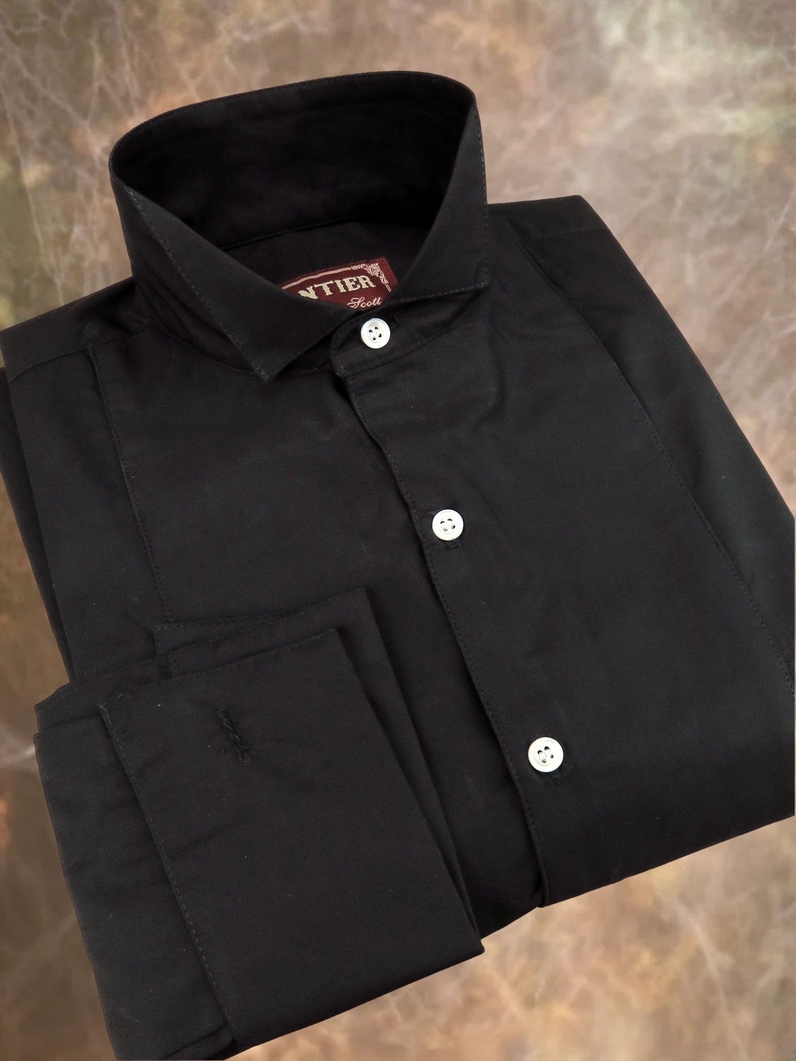 Men's Tuxedo Shirt - Black