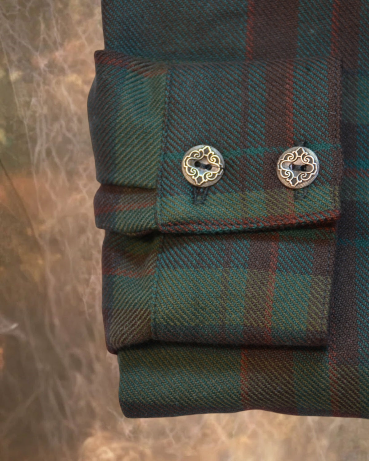 Green and Brown Plaid Men's Dakota Shirt