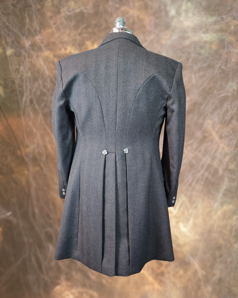 Men's Frock Coat - Brown and Black Herringbone