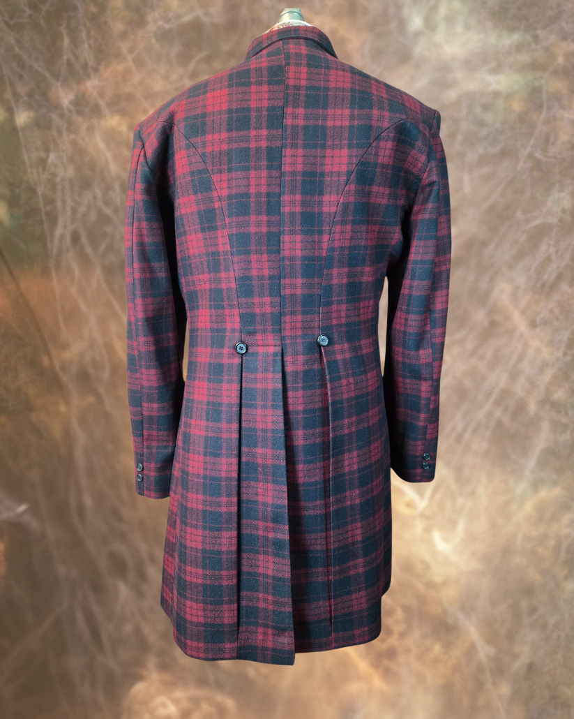 Men's Frock Coat - Yukon Red and Black Plaid