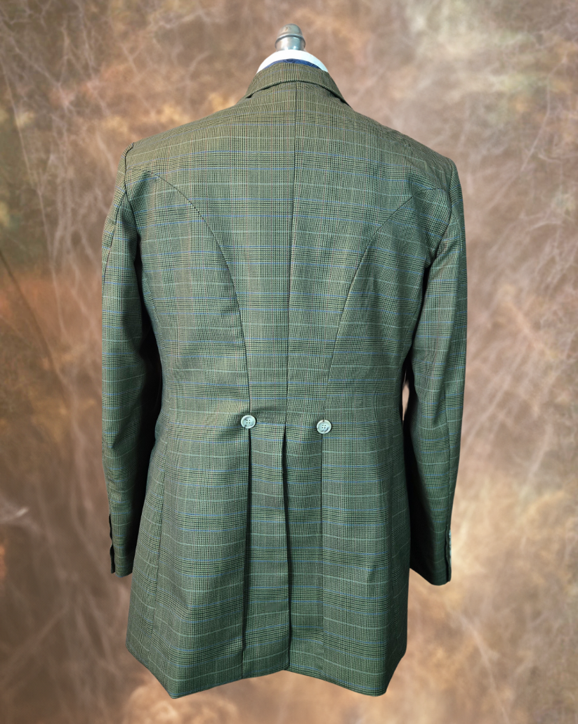Men's Town Coat - Green Glen Plaid with Blue and Rust Accent