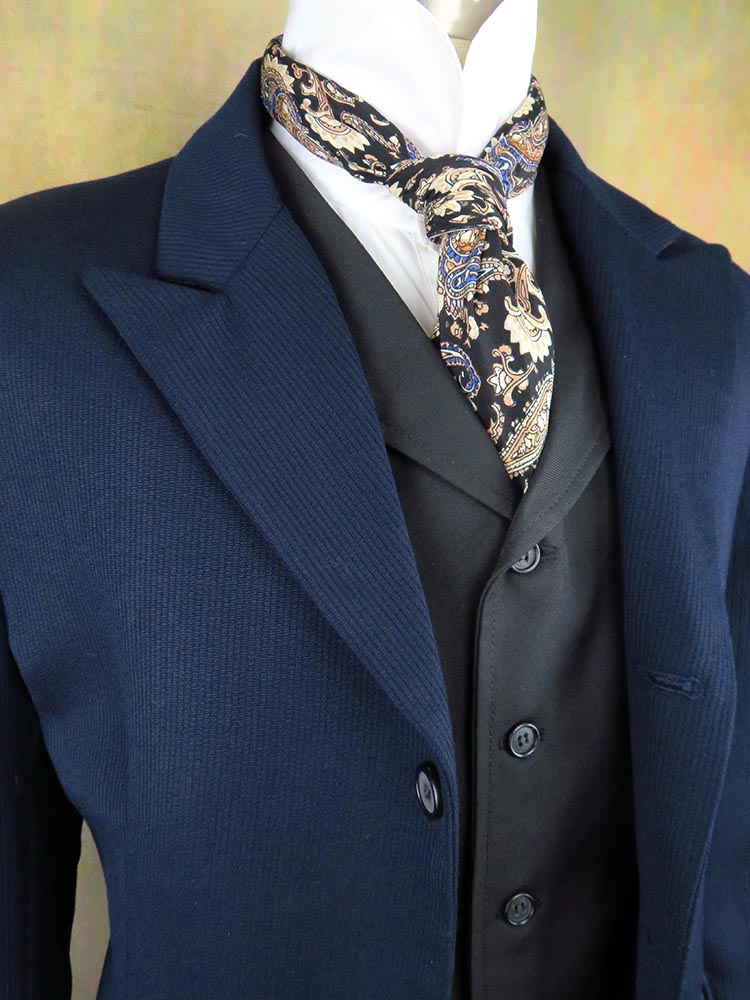 Men's Town Coat - Dark Blue Heavy Cord