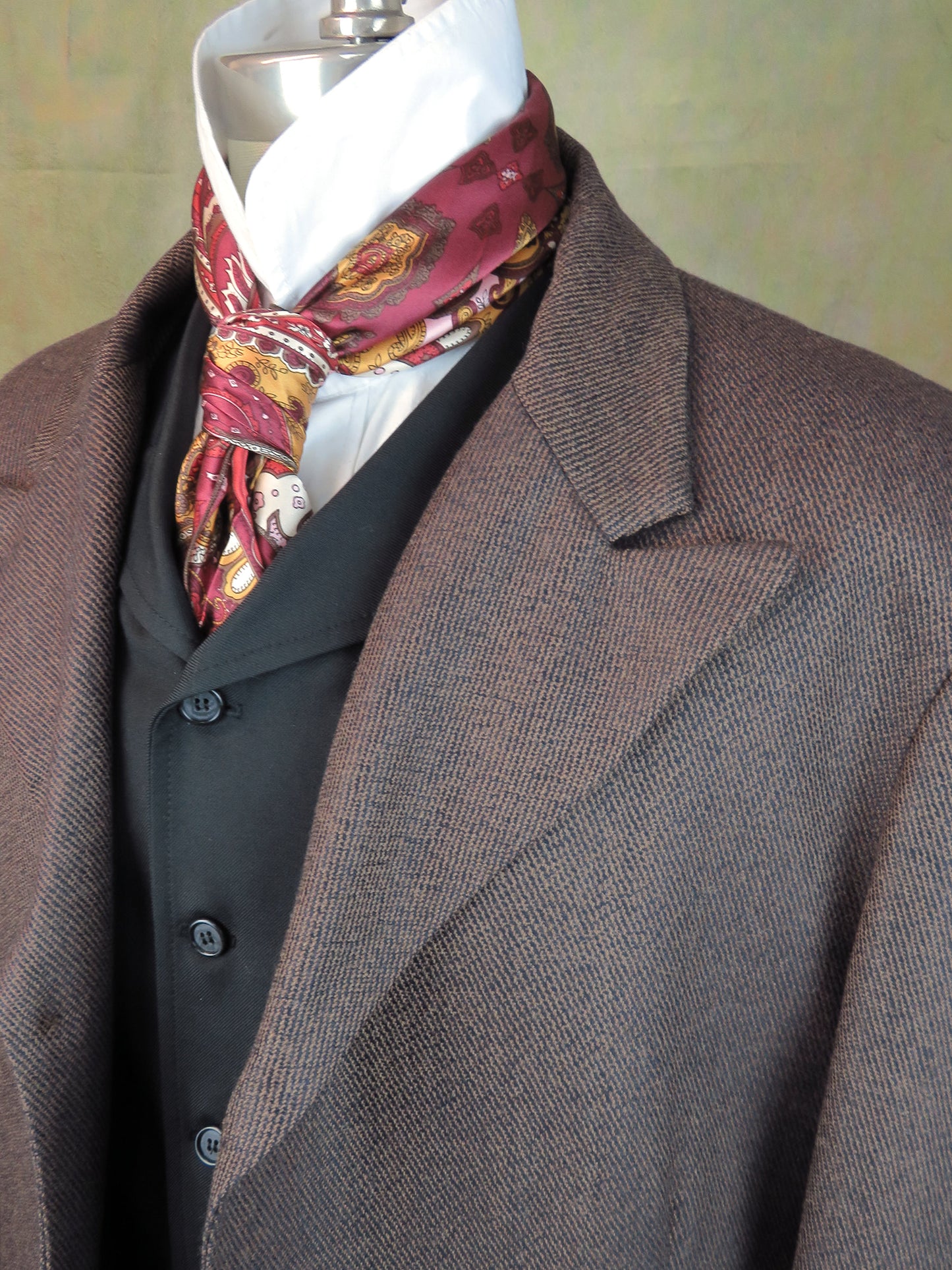 Men's Town Coat - Umber Brown Speckled Tweed
