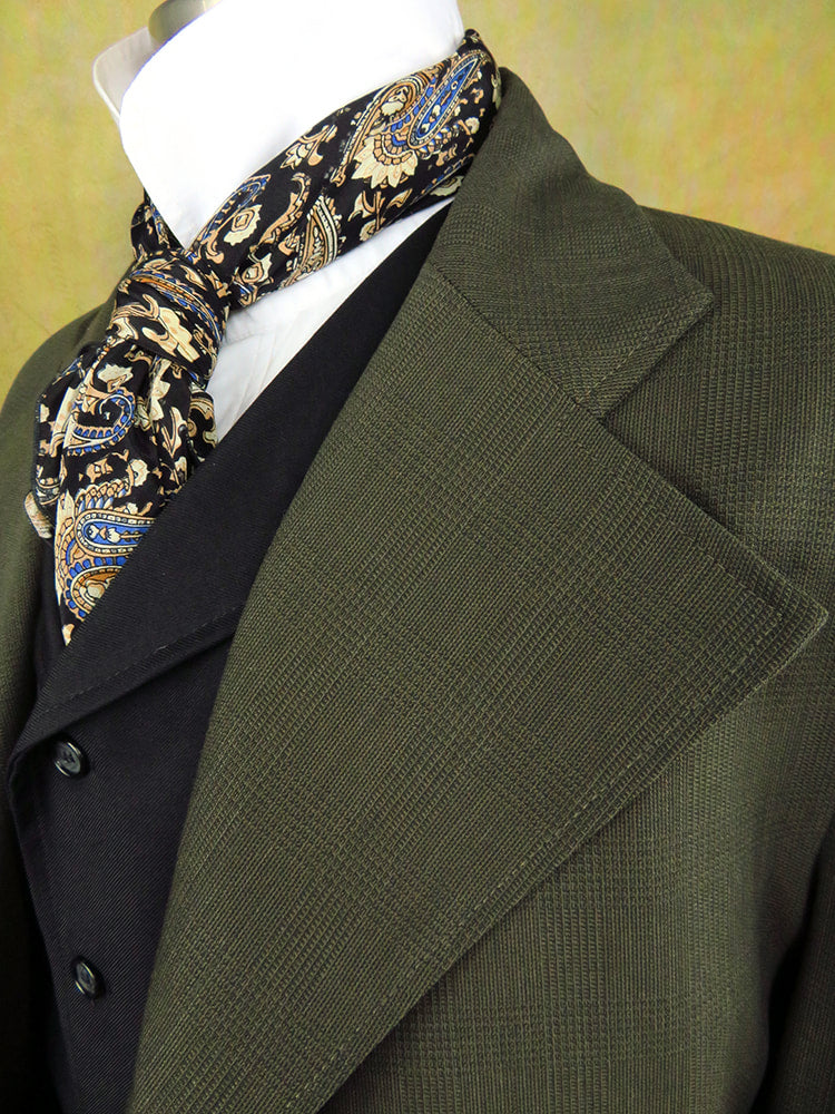 Men's Frock Coat - Shadow Grey Glen Plaid