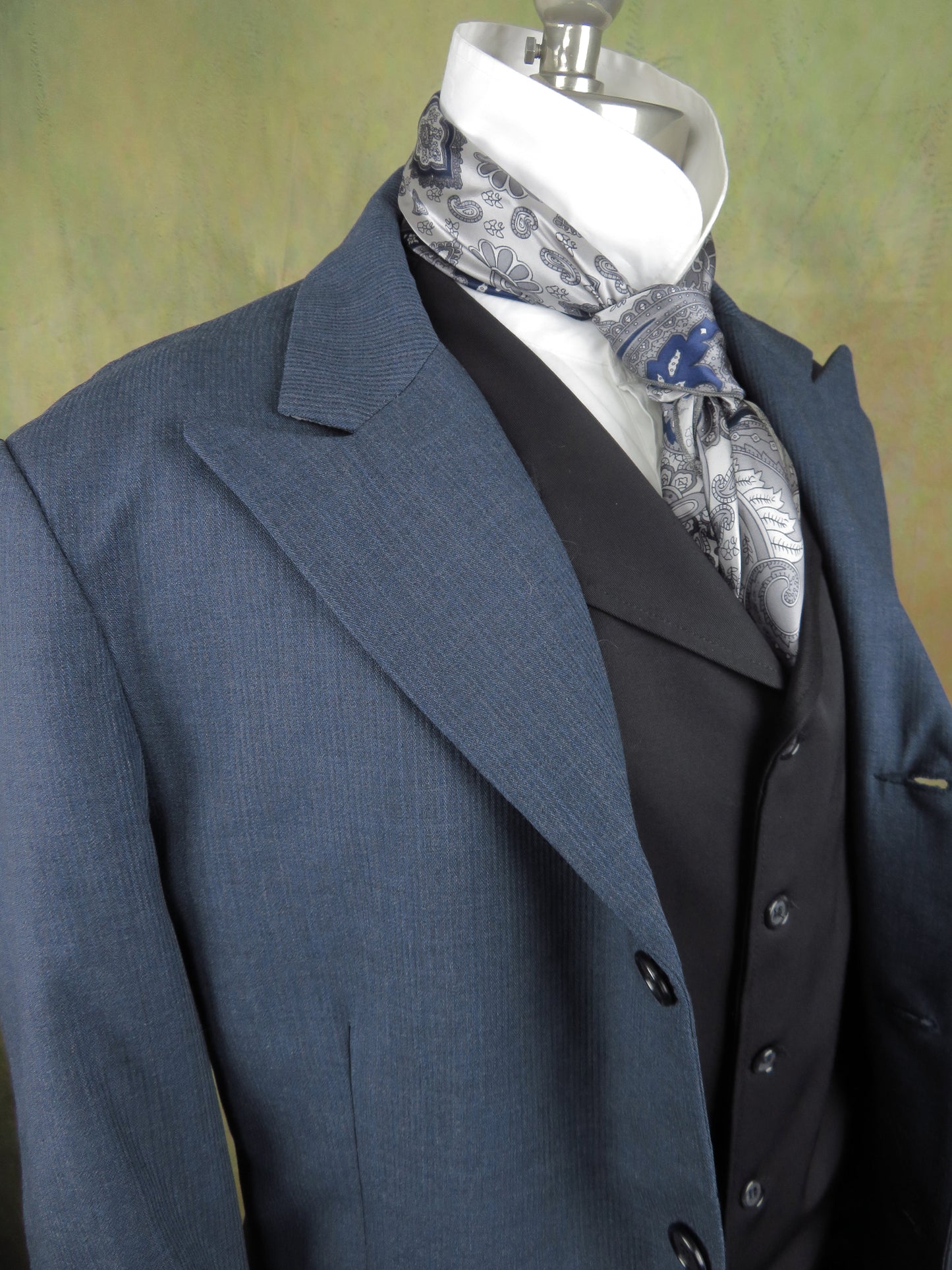 Men's Town Coat - Blue Tropical Cord