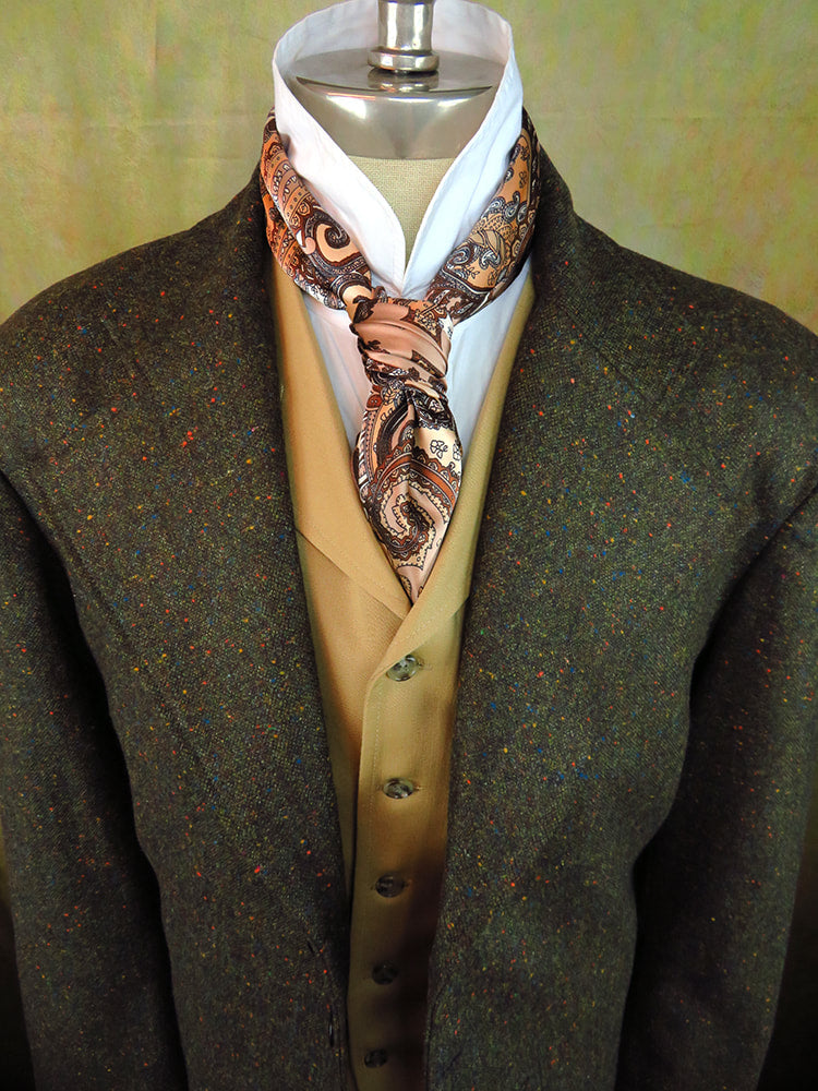 Men's Frock Coat - Dark Green Donegal Tweed