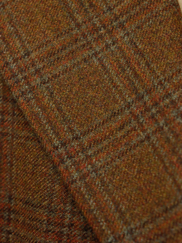 Men's Town Coat - Copper with Bronze and Brown Glen Plaid