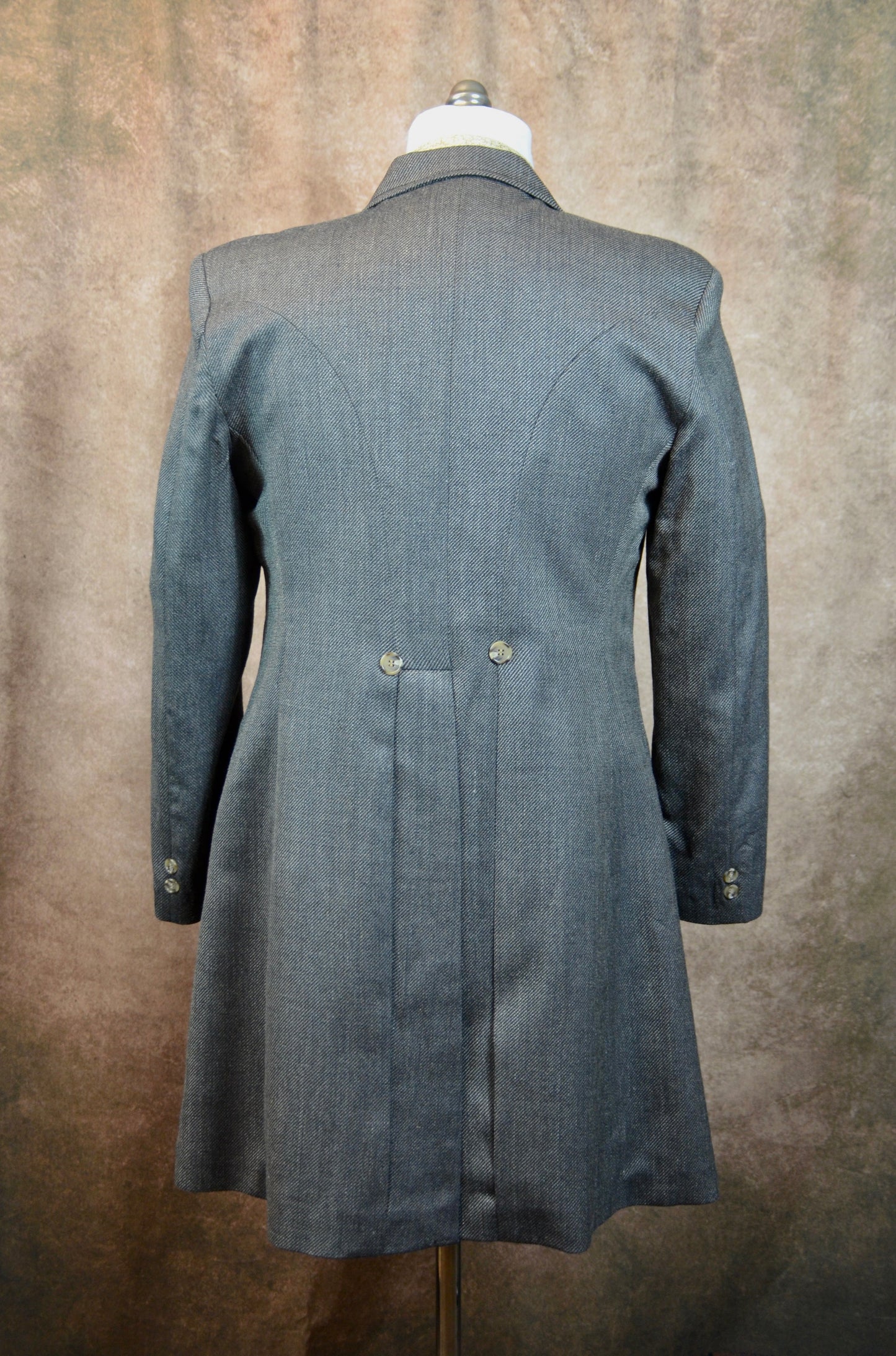 Men's Frock Coat - Navy and Grey Twill 524