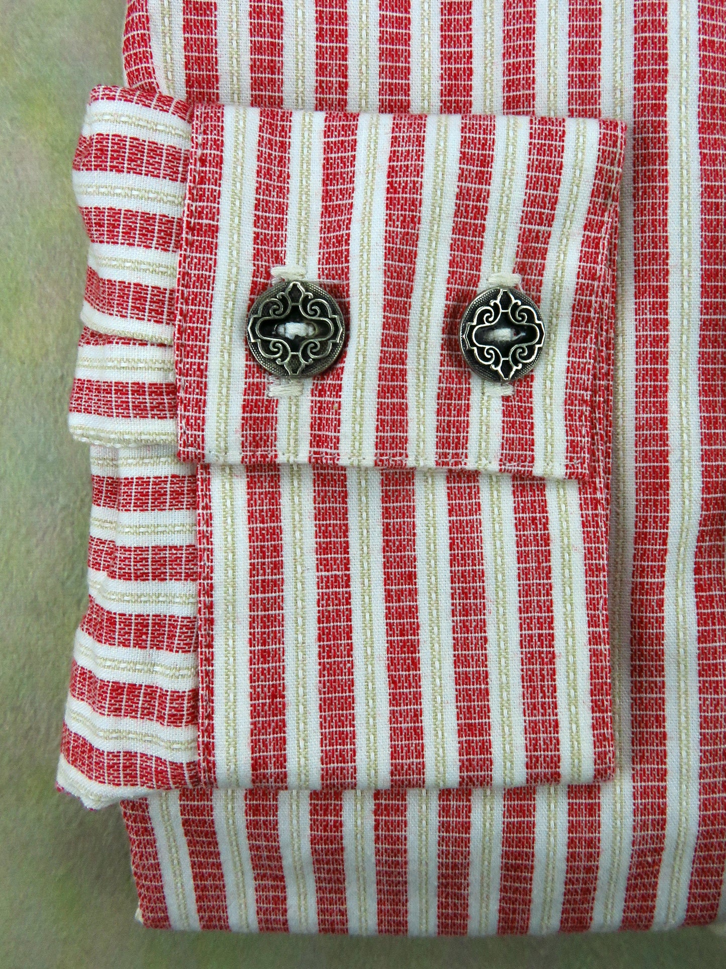 Red Striped Linen Men's Dakota Shirt
