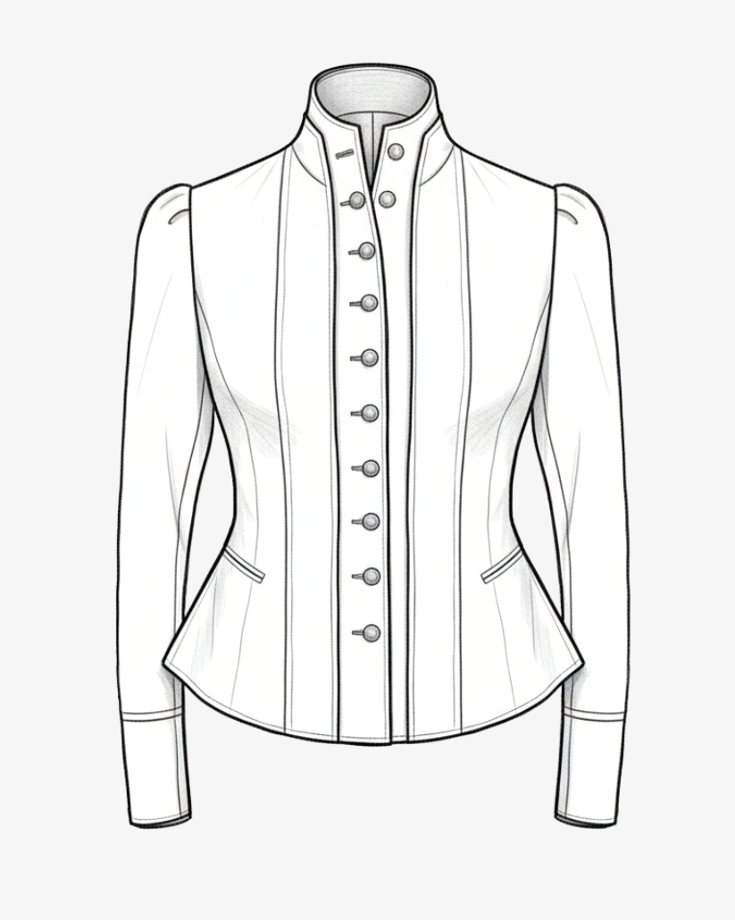 Black Gabardine Wool | Coats | Production Registry