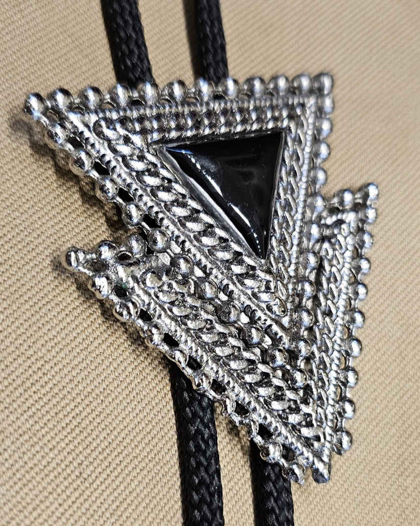 Frontier Bolo Tie, Double Triangle