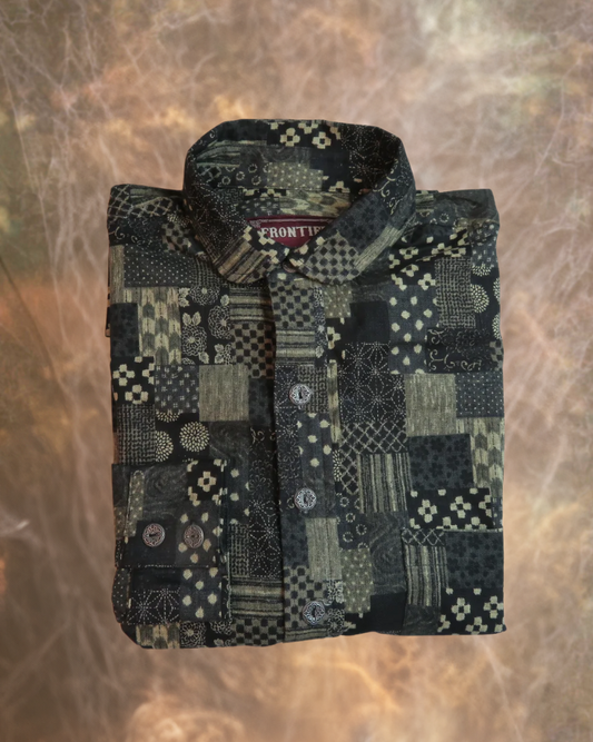 Black and Tan Patchwork - Men's Dakota Shirt