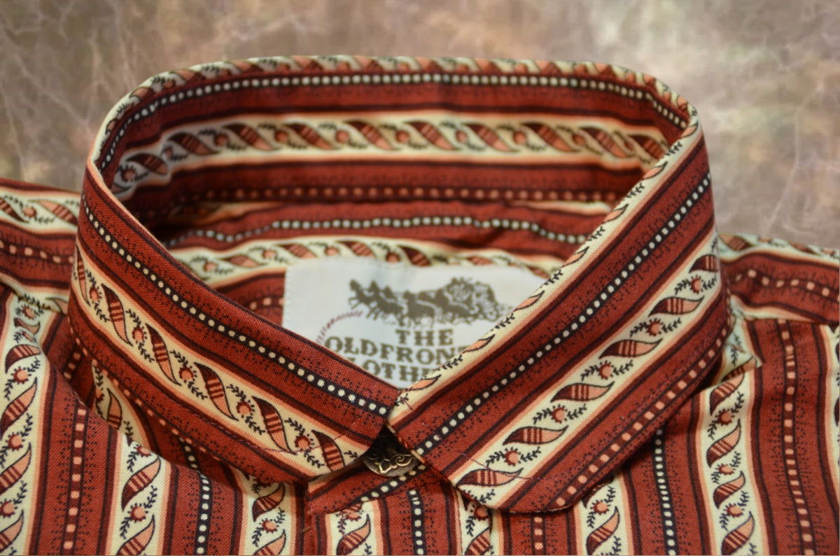 Reddish Brown with Twisted Stripe - Men's Dakota Shirt