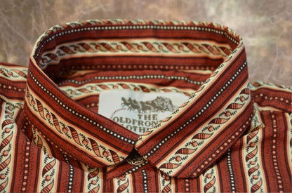 Reddish Brown with Twisted Stripe - Men's Dakota Shirt