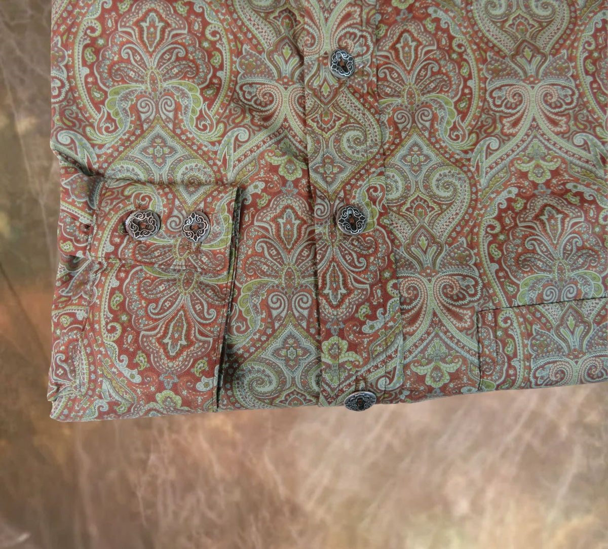 Rust Paisley Men's Dakota Shirt