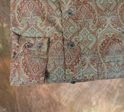 Rust Paisley Men's Dakota Shirt