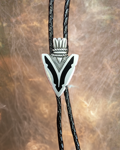 Frontier Bolo Tie, Arrowhead with Dark Skies