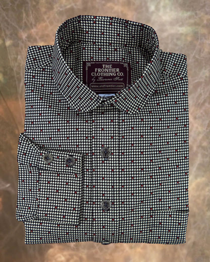 Red Dot Micro Houndstooth Men's Dakota Shirt