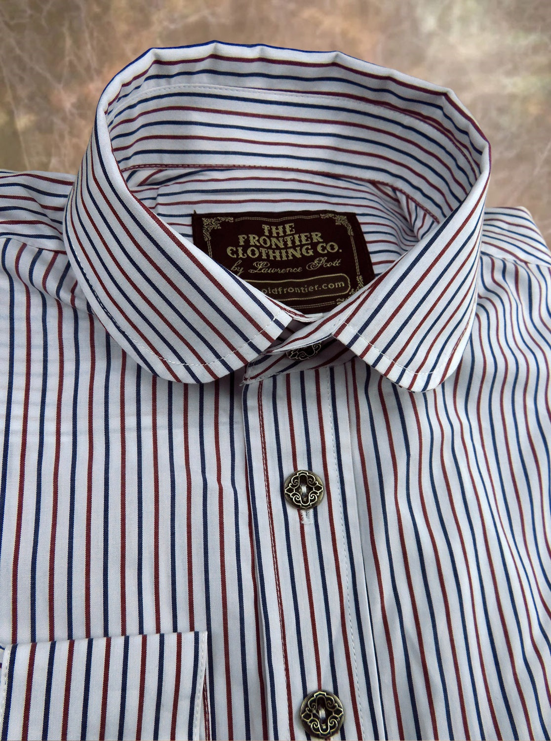 Red and Blue Thin Stripe Dakota Shirt