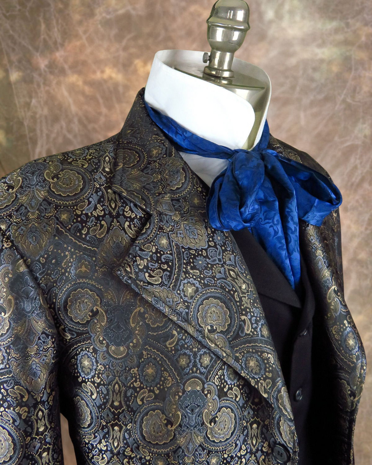 Men's Brocade Frock Coat - Gunmetal – FRONTIER