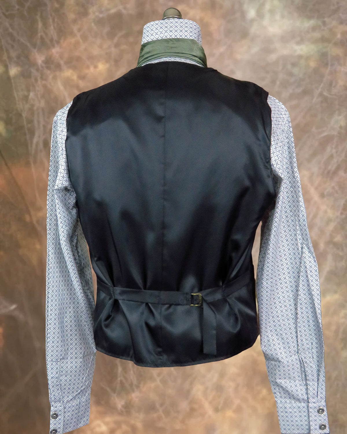 Men's Brocade Vest - Rust Blue Green - RBG