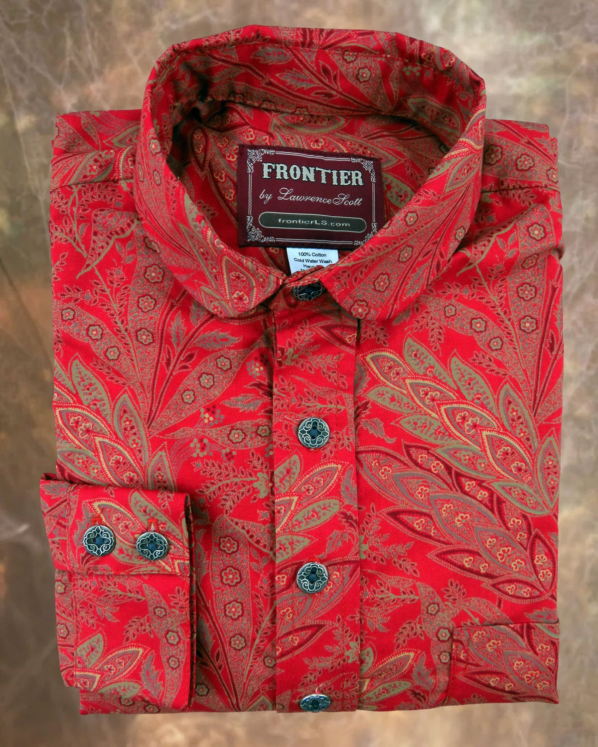 Red Classic Floral Men's Dakota Shirt