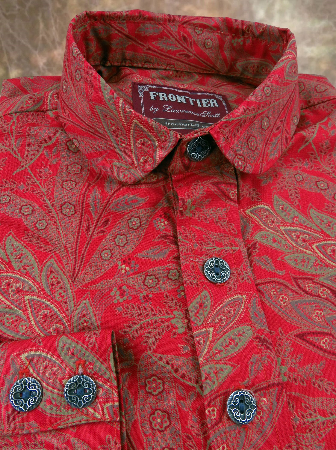 Red Classic Floral Men's Dakota Shirt