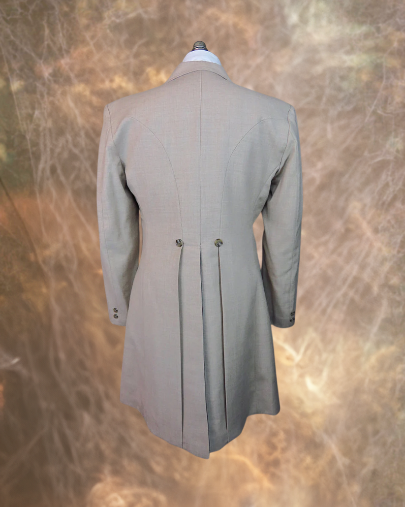 Men's Frock Coat - Antique White Tweed