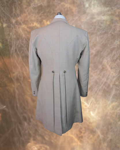Men's Frock Coat - Antique White Tweed