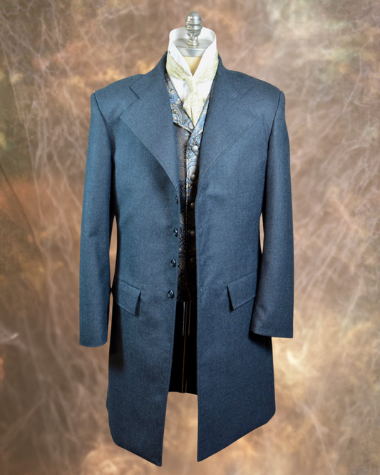 Men's Frock Coat - Charcoal Grey