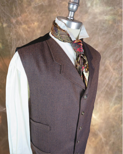 Men's Notch Vest - Rust Twill #f14