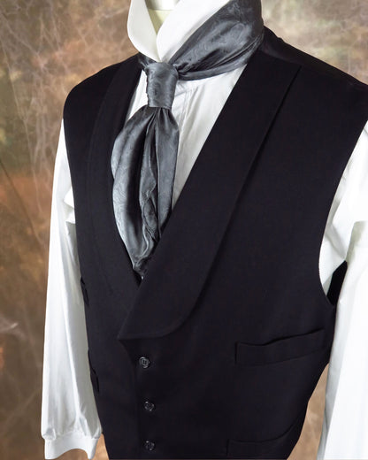 Men's Shawl Vest - Black
