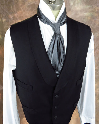 Men's Shawl Vest - Black