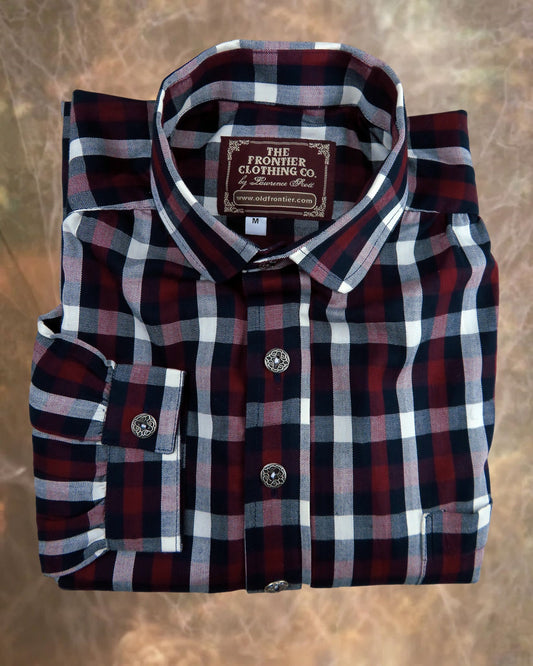 Red and Black Check Plaid Victorian Shirt