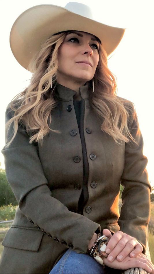 Military Coat Women Olive
