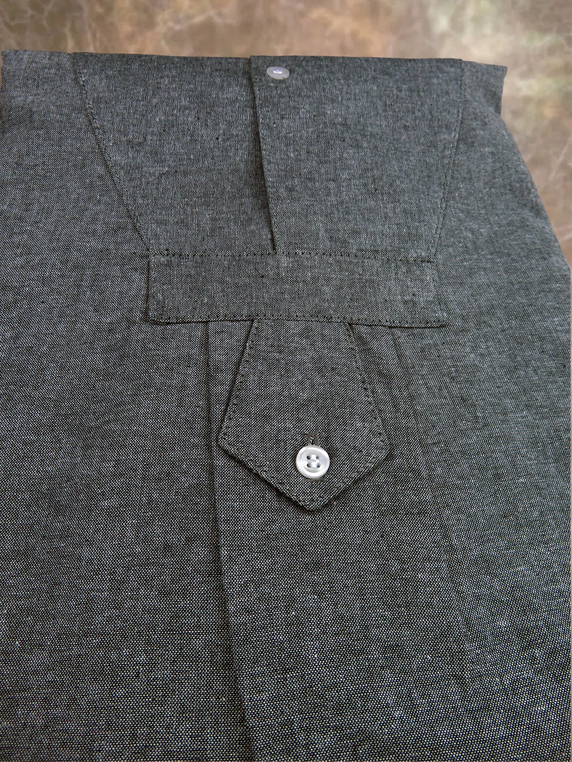 Grey Heather Men's Tuxedo Shirt
