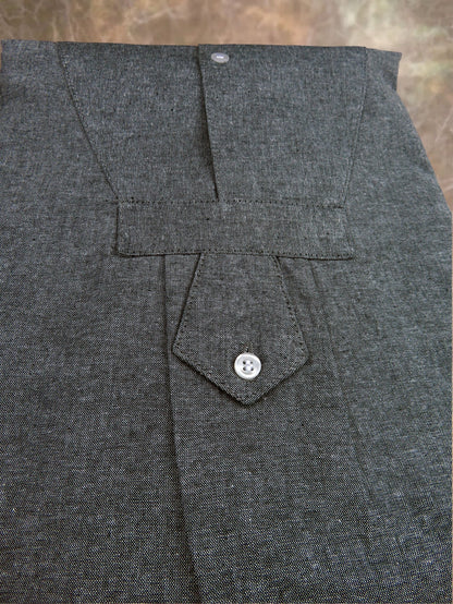 Grey Heather Men's Tuxedo Shirt